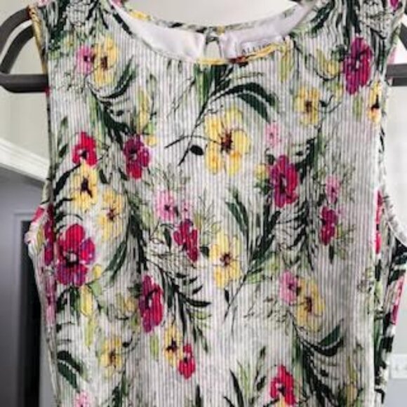 Allison Taylor Floral Pleated Midi Dress Women's Size 6- Sytle# LZY-Dress-C - Picture 4 of 11